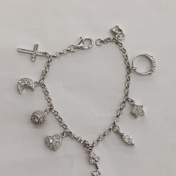 925 Sterling silver charm bracelet